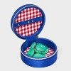 Small Round Crab Travel Jewelry Organizer - A New Day™ Blue/Red - 2 of 2