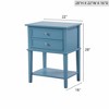 Gulches Elegant Contemporary Nightstand with Open Shelf, EZ Assembly & Compact Design, Durable Bedroom Storage - 4 of 4
