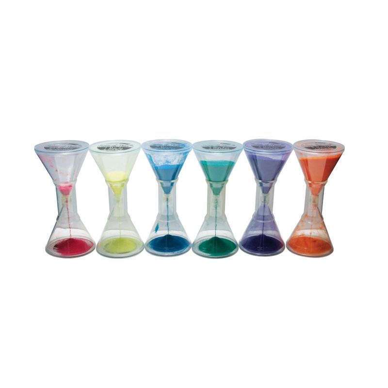 Sportime Sense-Of-Timers, 9-3/4 Inches, Assorted Colors and Times, Set of 6, 1 of 2