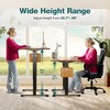 ChicFurnit Desks Gaming Table Computer Desk Ergonomic Height Adjustable Table Writing Table for Home Office, Brown, 39.3"*23.6"*45.4" - 2 of 4