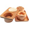 Cook's Choice 2-In-1 Better Baker Edible Food Bowl & Muffin Maker w Recipe Cookbook- Two 5" Bowls or Cupcakes- Double-Sided Stainless Steel Non-Stick - 4 of 4