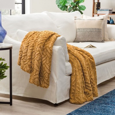 Chanasya Soft Cloud Faux Fur Throw Blanket - Reversible Faux Shearling