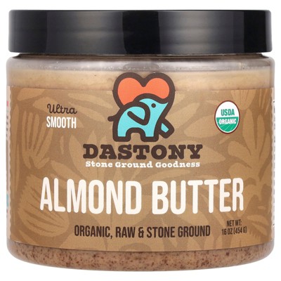 Dastony Organic Almond Butter, Ultra Smooth, 16 oz (454 g)