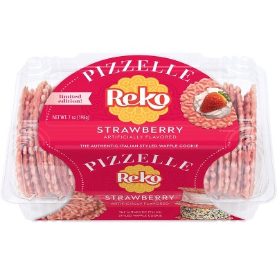 Reko Strawberry Pizzelle - 7oz