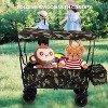 Acekool Foldable Outdoor Utility Wagon with Canopy, 262lbs Capacity, 7" All-Terrain Wheels, Pockets, Portable Cart for Beach, Camping, Garden - 3 of 4