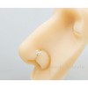 Jewelry Avalanche 14K Gold Butterfly CZ Nose Hoop Ring, 20G, 8mm, Twist-open - 2 of 4