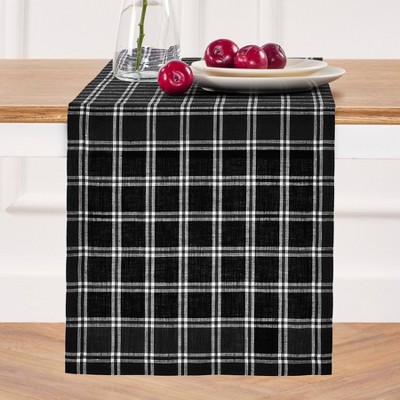 Solino Home Linen Plaid Table Runner | Marseille Plaid
