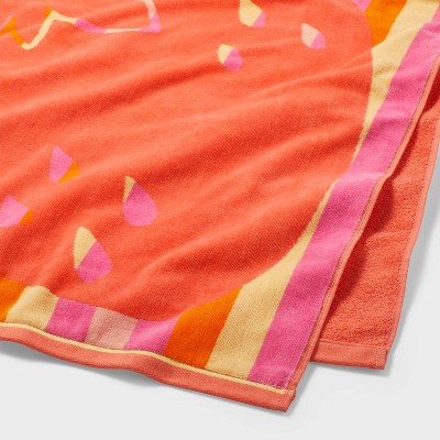 XL Jacquard Strawberries Beach Towel - Sun Squad&#8482;_0