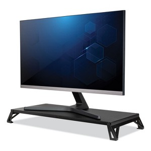 Lo Riser Monitor Stand, For 32" Monitors, 24" x 11" x 2" to 3", Black, Supports 30 lb - 1 of 4