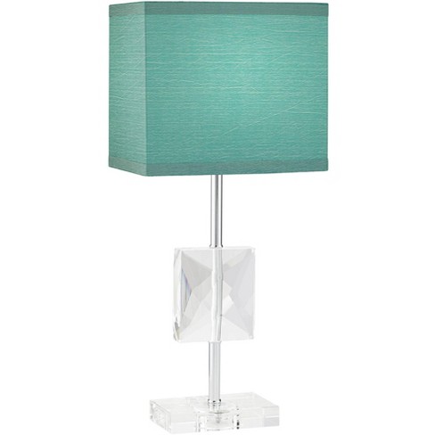 360 Lighting Modern Accent Table Lamp, Teal Blue Bedside Lamps
