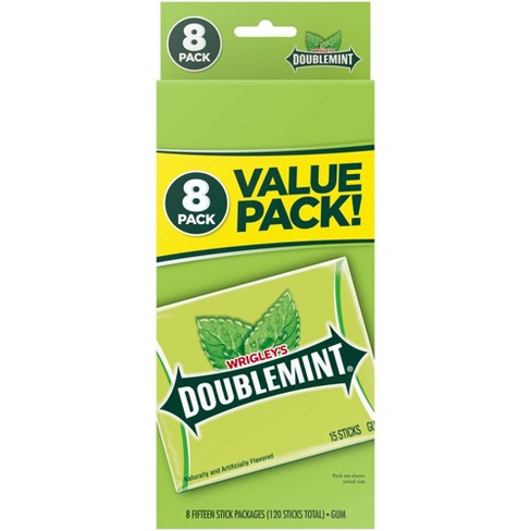 Wrigley's Doublemint Chewing Gum, 5-Piece Pack (40 Packs)