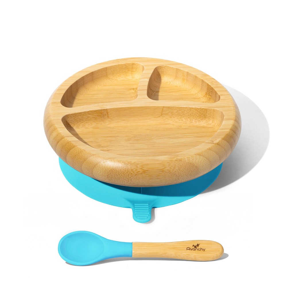 Photos - Plate Avanchy Bamboo Baby  - Blue