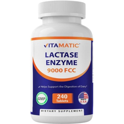 Lactase Enzyme 9000 FCC - 240 Tablets