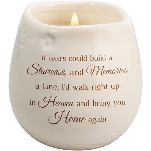 Pavilion Gift Company - Staircase to Heaven - 8 oz - 100% Soy Wax Candle Scent: Tranquility - Flame Candles - 1 of 4