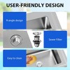 28" Kitchen Sink Stainless Steel Commercial 1 Compartment Utility Sink With Faucet - 3 of 4