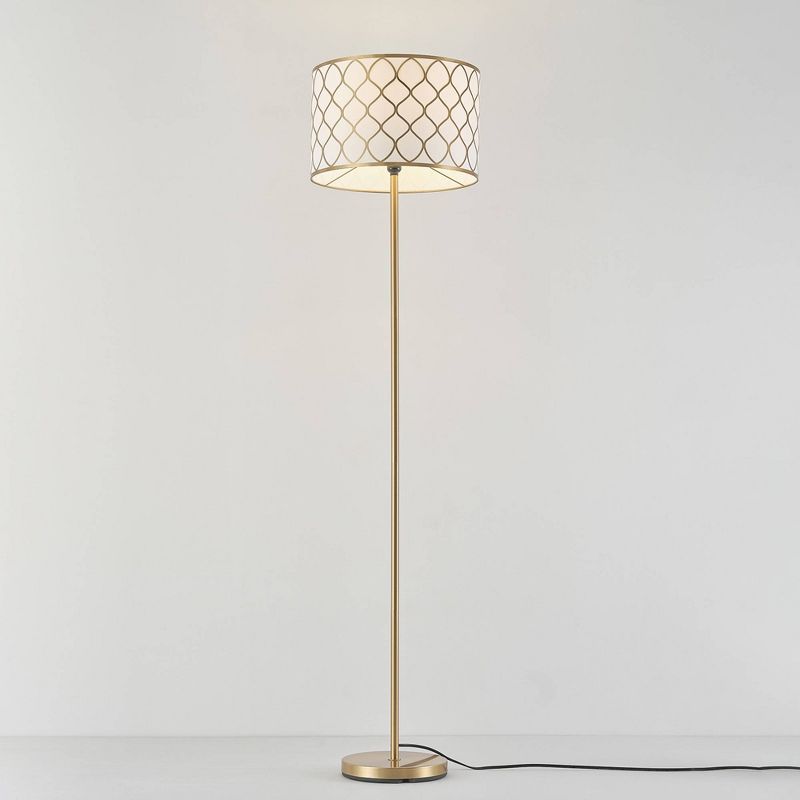 65&#34; Novogratz X Globe Kinsley Matte Brass Floor Lamp - Globe Electric, 3 of 11