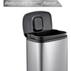 50L/13Gal Heavy Duty Hands-Free Stainless Steel Kitchen Trash Can - 3 of 4