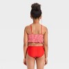 Girls' Americana Puff Gingham Bikini Set - Cat & Jack™ - 2 of 3