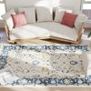 HOMCOM Machine Washable Area Rug 5x7, Non-Slip Boho Floral Print Floor Carpet for Living Room, Bedroom, Dining Room, Blue - 4 of 4