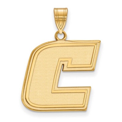 Black Bow Jewelry 10k Yellow Gold Tennessee at Chattanooga Mocs NCAA Large Pendant