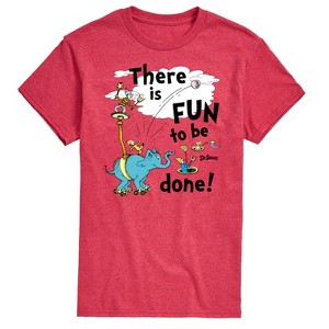 Men's - Dr. Seuss - Fun To Be Done Short Sleeve Graphic T-Shirt - 1 of 4