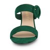 Allegra K Women's Opened Toe Buckle Stiletto Heels Slide Sandals - 3 of 4