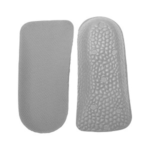 Unique Bargains Height Increase Shoe Inserts One Size Fits All White Gray 1 Pair - 1 of 4