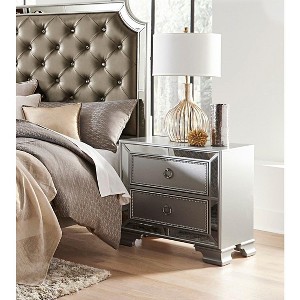 NicBex Nightstand with Drawers,1pc Side Table with Pulls  and Multi -colored Finish,Bedside Table for Bedroom,Living Room - 1 of 4