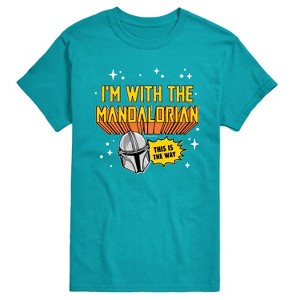 Men's - Star Wars - The Mandalorian Im With Mando Short Sleeve Graphic T-Shirt - 1 of 3