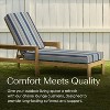 Honeycomb Outdoor Chaise Lounge Cushion - Stripe Blue & Beige - 2 of 4