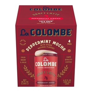 La Colombe Peppermint Mocha Draft Latte - 4pk/9 fl oz Cans - 1 of 4