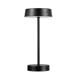 Globe Electric 12" 1.5W LED Integrated Matte Black Outdoor Table Lamp: Touch Sensor, Cordless Design - 1 of 4