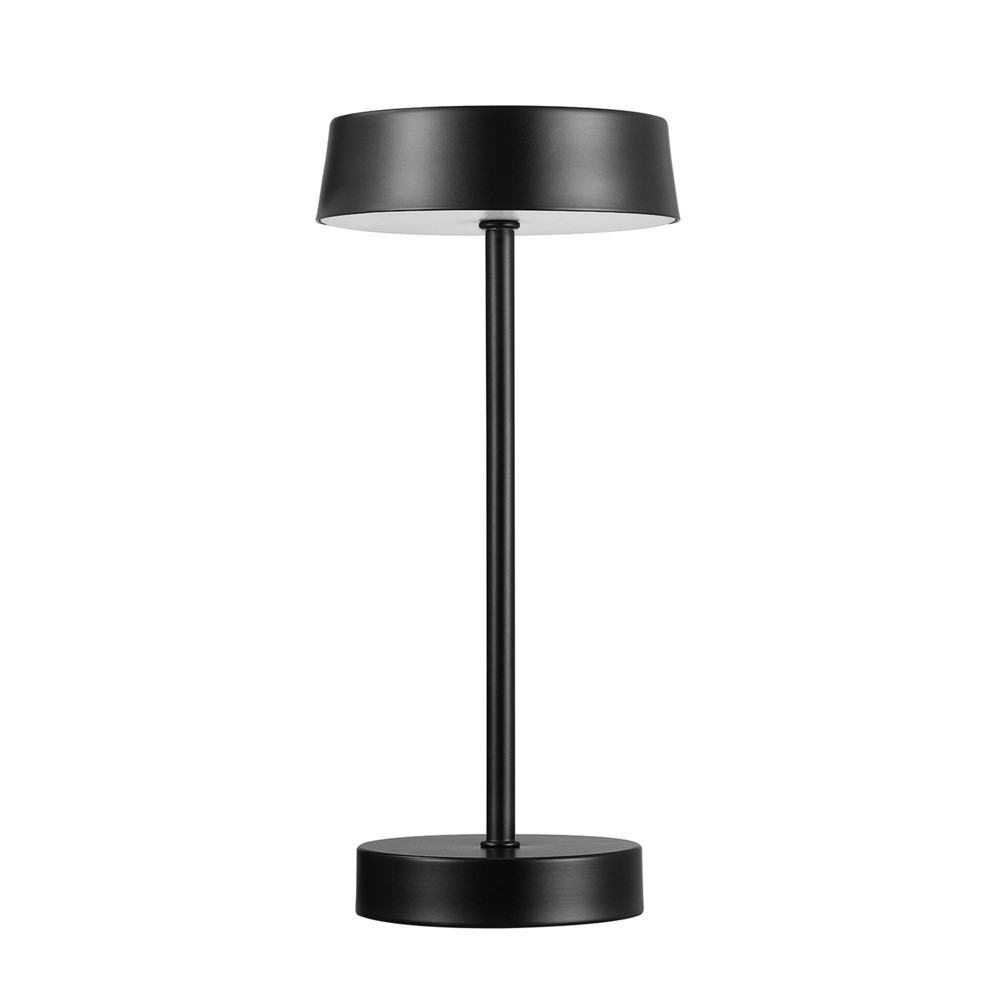 Photos - Floodlight / Street Light Globe Electric 12" 1.5W LED Integrated Matte Black Outdoor Table Lamp: Tou