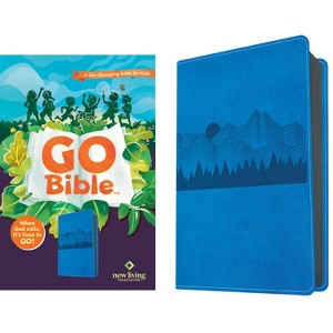 NLT Go Bible for Kids (Leatherlike, Blue Mountains) - (Leather Bound) - 1 of 1