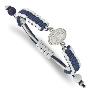 Black Bow Jewelry Stainless Steel Penn State Nittany Lions NCAA charm Bracelet 9 Inch - 1 of 3