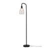Cresswell Lighting 60" Floor Lamp with Caged Shade Black: Industrial Design, Metal Dome, Rotary Switch - 2 of 4