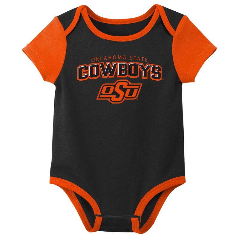 NCAA Oklahoma State Cowboys Infant 3pk Bodysuit, 3 of 5