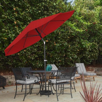 Black High-Density Polyethylene 50-lb Patio Umbrella Base
