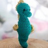 Hoooked Amigurumi DIY Kit W/Eco Barbante Yarn-Seahorse Bubbles - Lagoon - 4 of 4