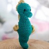 Hoooked Amigurumi DIY Kit W/Eco Barbante Yarn-Seahorse Bubbles - Lagoon - image 4 of 4