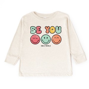 The Juniper Shop SmileyWorld Be You Groovy Toddler Long Sleeve Tee - 1 of 4
