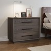 FUFU&GAGA Modern 3 - Drawer Wooden Nightstand -Storage Organizer for Bedroom & More - 2 of 4