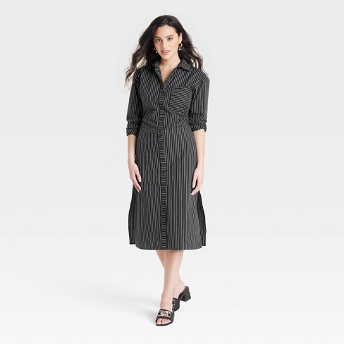 Black shirt dress target on sale