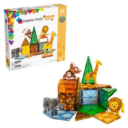 Magna-Tiles Safari Animals 25 pc - Mudpuddles Toys and Books