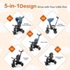 Infans 4-in-1 Baby Tricycle Toddler Trike w/ Convertible Seat Blue - 4 of 4