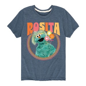 Boys' - Sesame Street - Rosita With Flowers Short Sleeve Graphic T-Shirt - 1 of 4