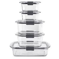 10-Piece Rubbermaid Brilliance Glass Food Storage Set