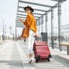 SUGIFT Modern 20″ Carry-On Luggage with Front Pocket, TSA Lock, Spinner Wheels, and Organized Interior - 2 of 4