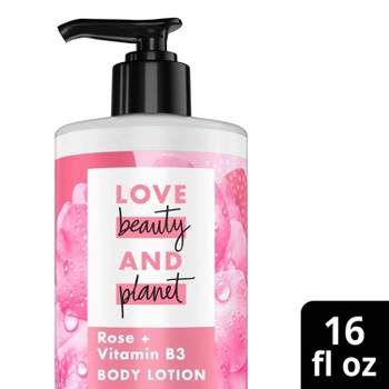Love Beauty and Planet Petal Soft Rose and Vitamin B3 Pump Body Lotion - 16 fl oz