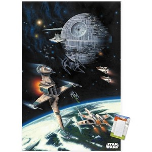 Trends International Star Wars: Return of the Jedi - Space Battle Unframed Wall Poster Prints - 1 of 4